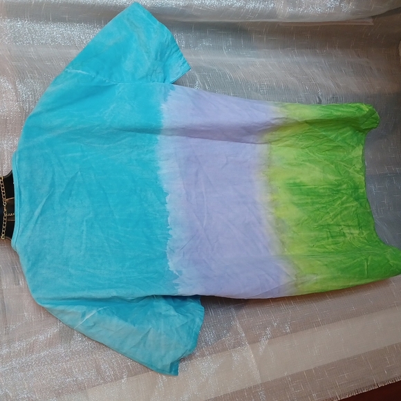 Up Up in LA Tunic, Tie-dye, XL, cotton - Picture 2 of 3